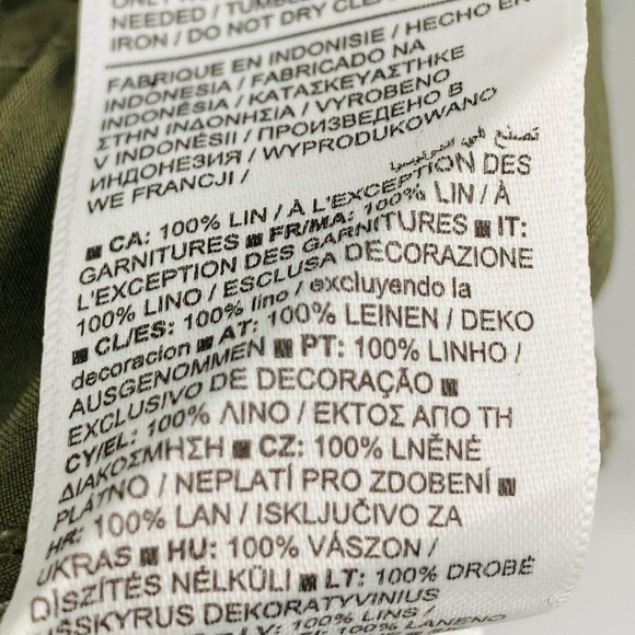 Athleta Voyager Linen Shorts Women’s Size 6 Aspen Olive Green - Picture 3 of 5